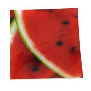 Prima Donna Watermelon Glass platter Plate